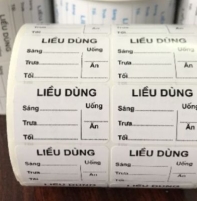 In tem nhãn nhà thuốc bệnh viện giá tận xưởng, thiết kế theo yêu cầu