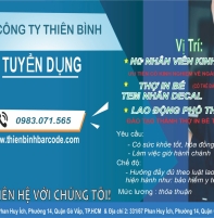 Công ty Thiên Bình tuyển dụng 