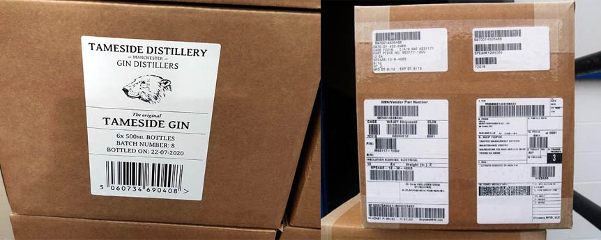 Địa chỉ in tem dán thùng carton xuất khẩu chống nước, độ bền cao