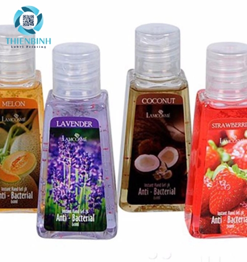 Tem nhãn chai nước rửa tay