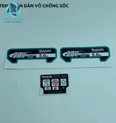 Decal Nhãn Pin Chất Lượng 